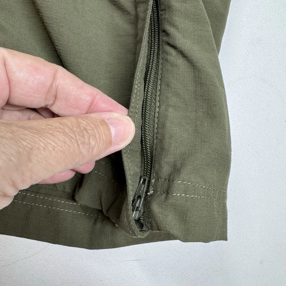 The North Face Convertible Pants Mens 40 x30 Green Hiking Zip Ankle‎ EXCELLENT